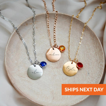 Personalized Birthstone Necklace — Meaningful Keepsake Gift