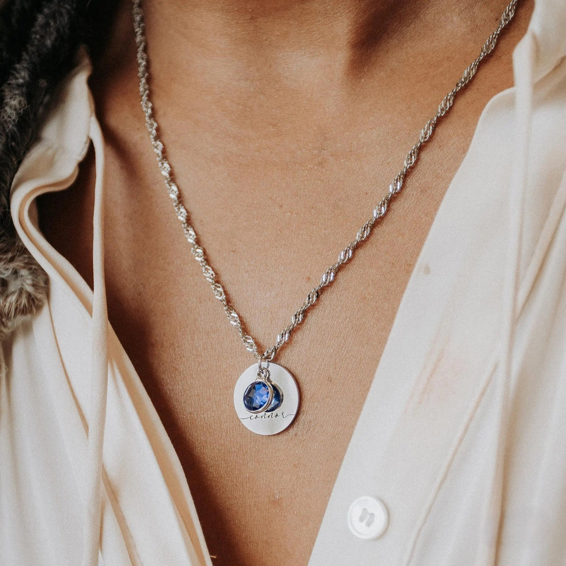 Personalized Birthstone Necklace — Family Keepsake Gift