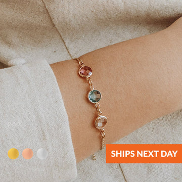 Personalized Birthstone Bracelet — Meaningful Keepsake Gift