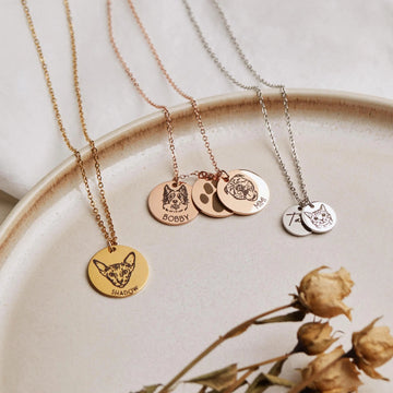 Pet Portrait Necklace — A Personalized Memory Keepsake