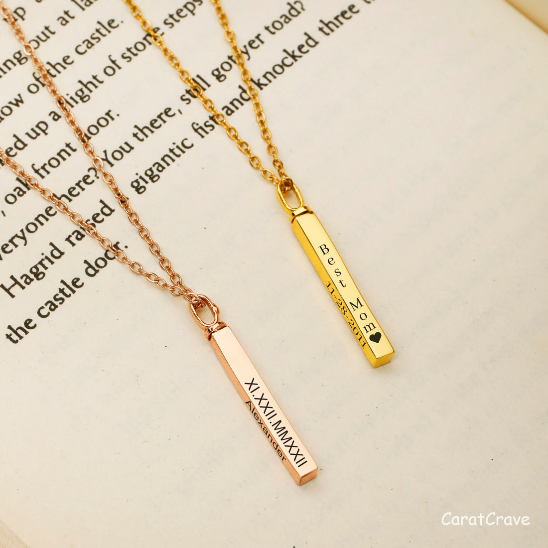 Personalized Urn Bar Necklace — Timeless Memorial Pendant
